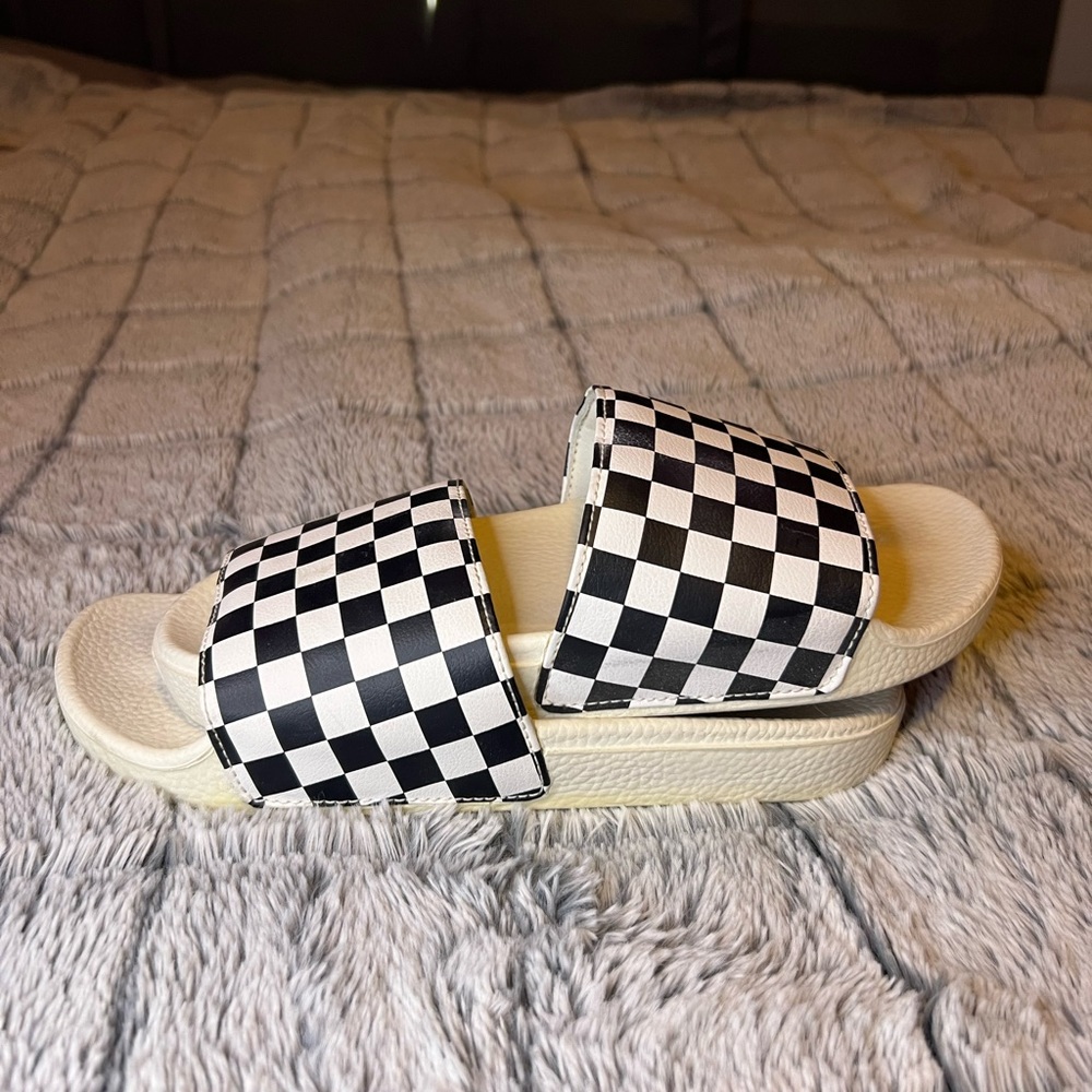 Vans Women's Checker La Costa Slide Sandals🖤